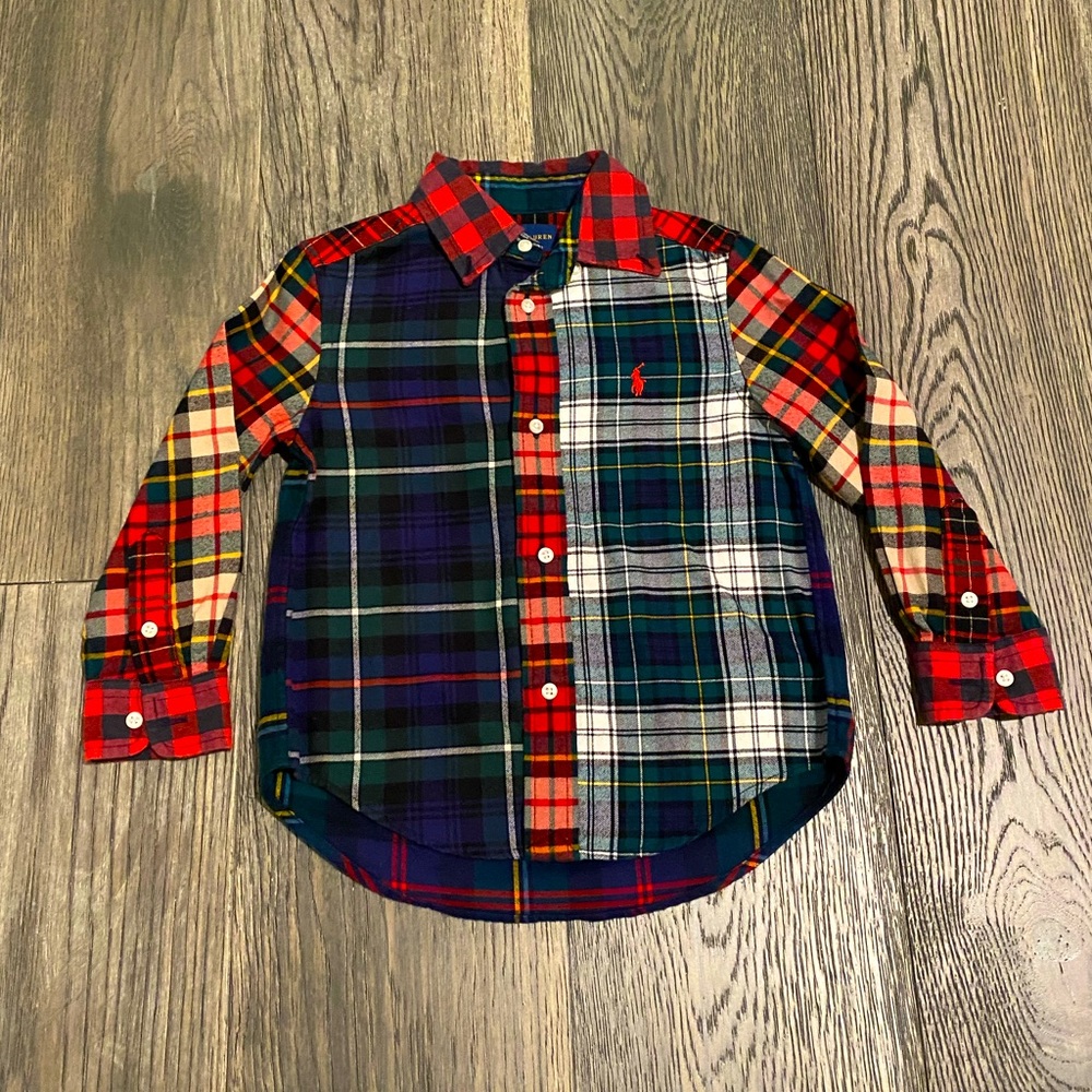 Polo Ralph Lauren Plaid Button Shirt Size 3T
